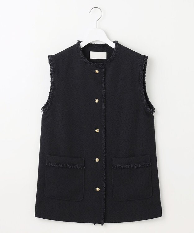 自由区 【カタログ掲載】ブライトリングツイード ジレ ネイビー