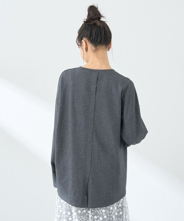 earth music&ecology グラフィックロンＴ Charcoal Gray