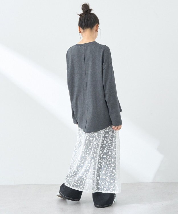 earth music&ecology グラフィックロンＴ Charcoal Gray