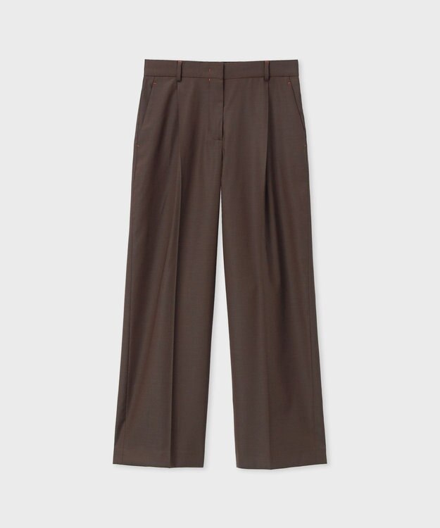 Paul Smith シャンブレーカラー ワイドパンツ ブラウン