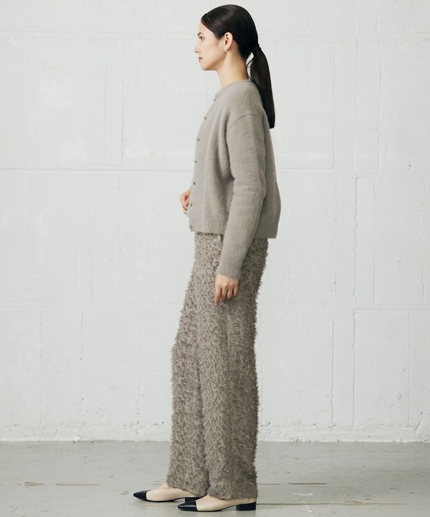 自由区 L 【SHIHOさん着用】ヘアリーフォックス カーディガン モカ