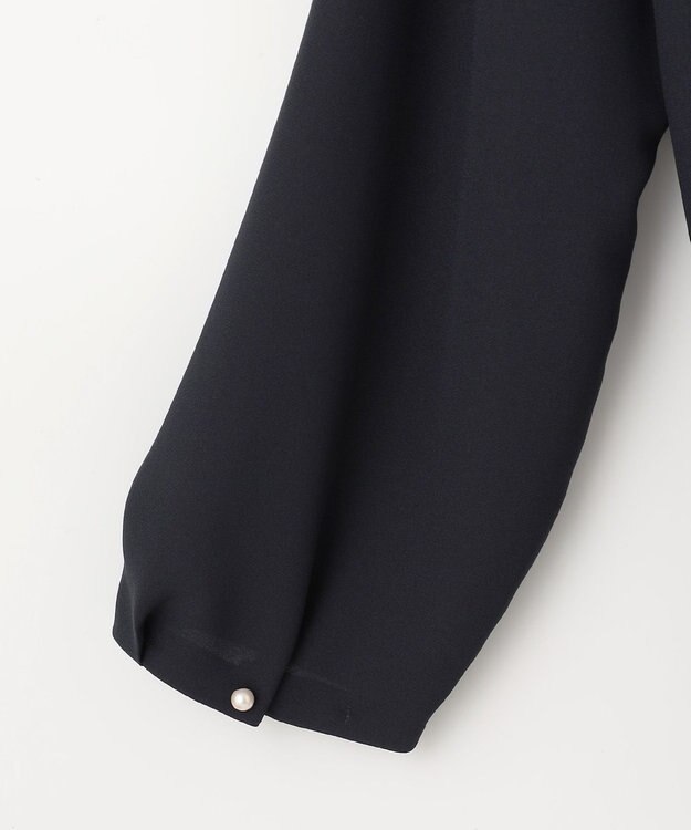 J.PRESS LADIES L ストレッチジョーゼット カットソー ネイビー系