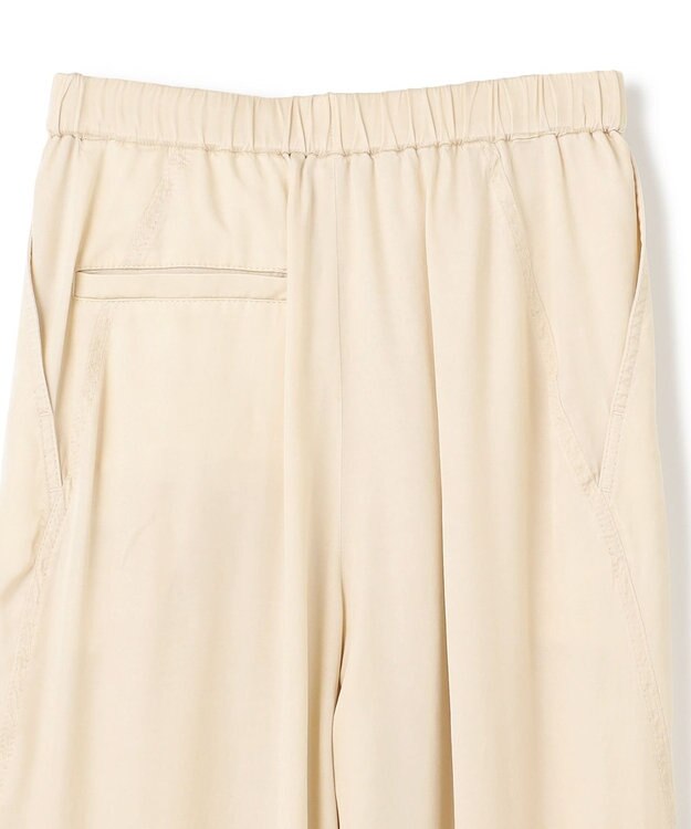 BEIGE， 【洗える・VERY 6月号掲載】PAWPAW / ウエストリボンタックワイドパンツ Meringue