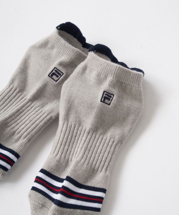 FILA GOLF／marie claire 【FILA GOLF】スニーカー丈ソックス ライトグレー