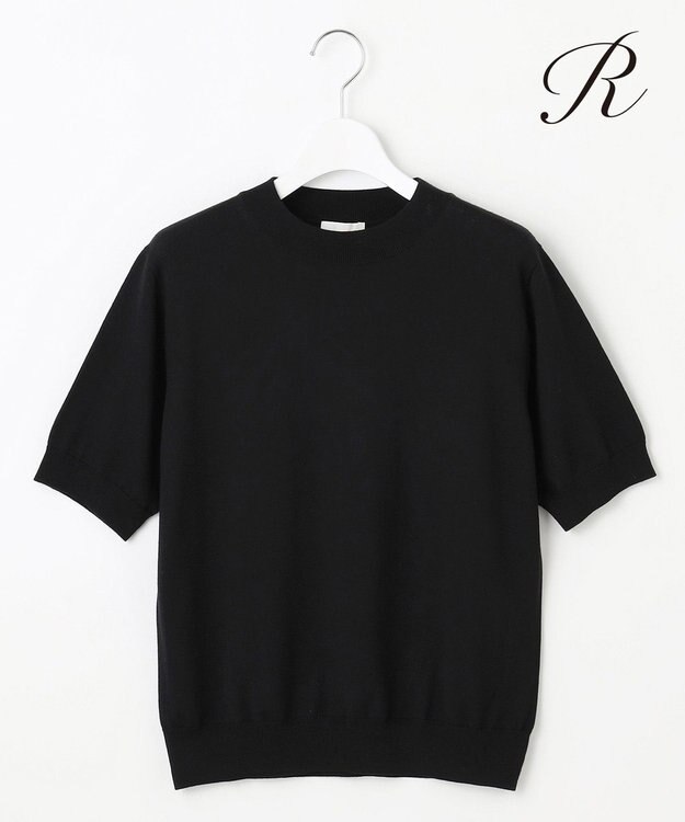 23区 【R(アール)】ファインウール プルオーバーニット ブラック系