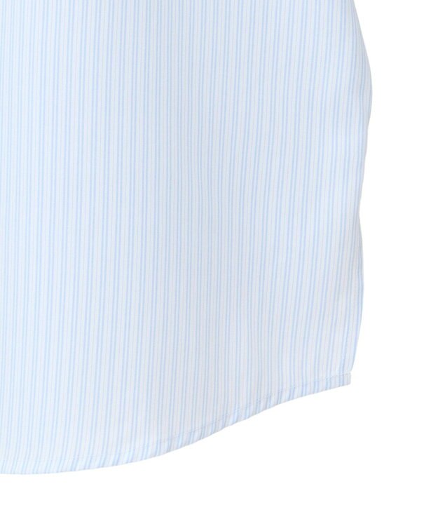 Green Parks ｍｉｆｆｙ／刺しゅうプリントストライプシャツ Sax