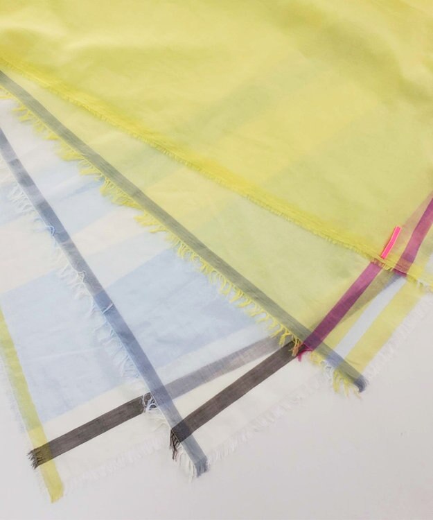 POLS 播州織 極細コットンストール イエロー