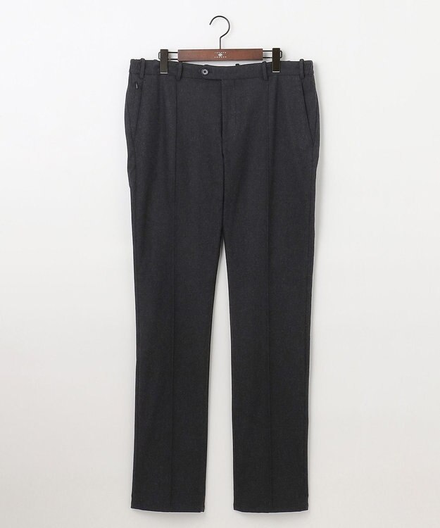 JOSEPH ABBOUD 【キングサイズ・ウエストも伸びる！/ハイパワーストレッチ/洗える】2WAYストレッチ メルトンジャージーパンツ グレー系