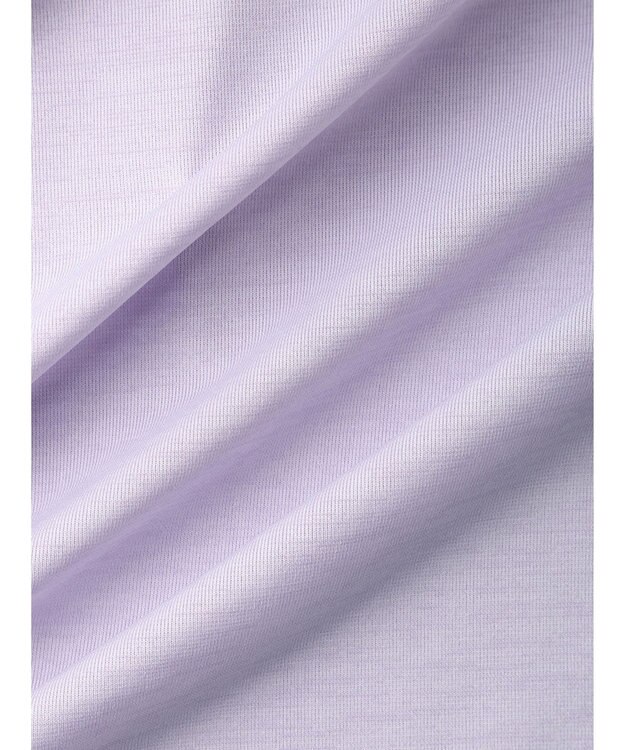 Green Parks バー付き７分袖ブラウソー Purple