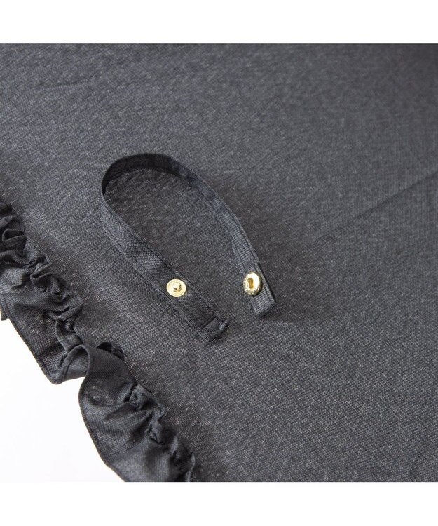 UNBILLION カシュネ cachenez / 【晴雨兼用】【日傘】 シャンプレーフリルトップレス折りたたみ傘 ブラック