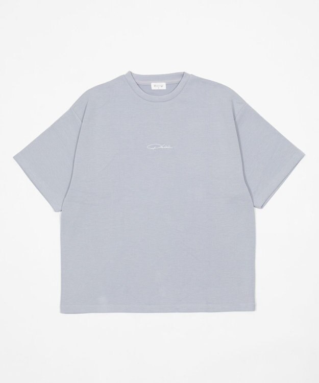 WEGO 【機能T】カラーステッチワンポイントT（SS） サックス