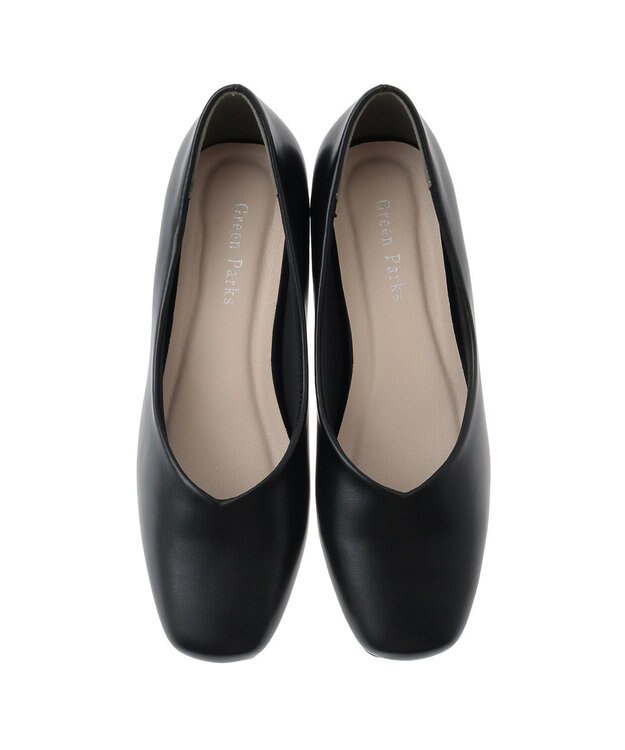 Green Parks すぐラクパンプス Black