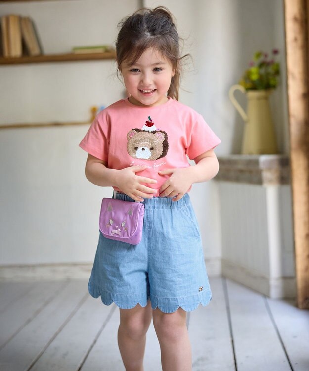 ANY KIDS アニマル 移動ポケット ピンク