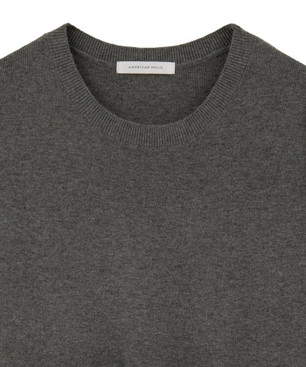 AMERICAN HOLIC 【WEB限定】バイパチティアードニットワンピース Gray Mixture