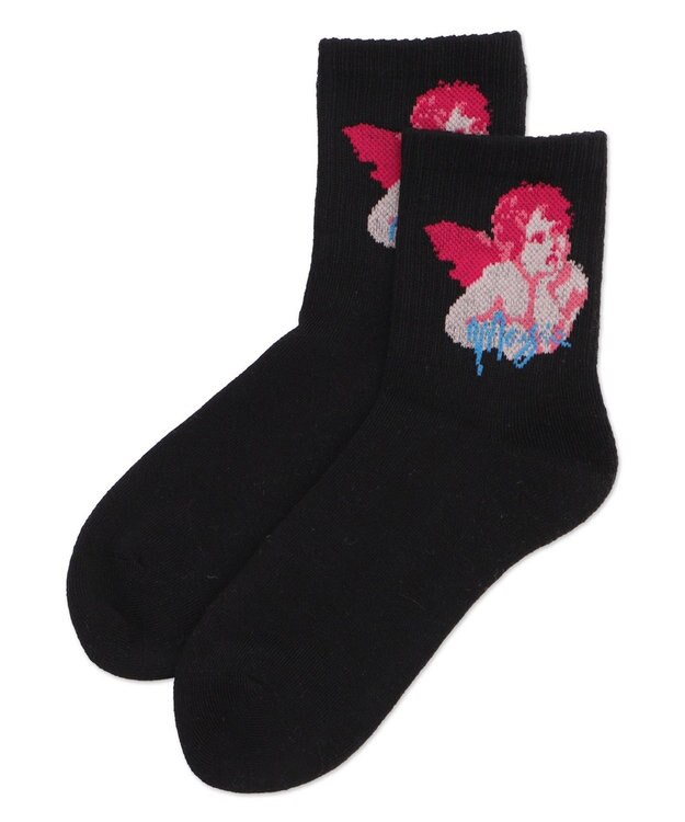 WEGO デザインパイルクルーソックス（14㎝） 柄2