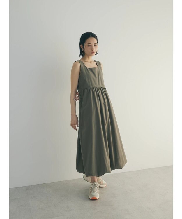 Green Parks armonia.バルーンワンピース Khaki