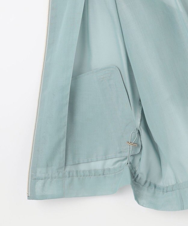 組曲 L カラーボイルノーカラー ブルゾン ミント系