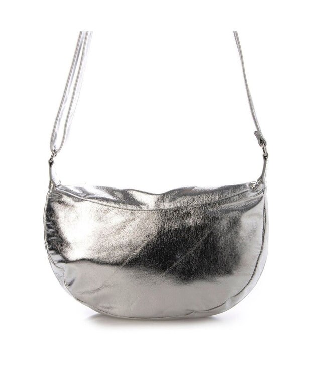 UNBILLION カシュカシュ cachecache / メタリックハーフムーンショルダー シルバー