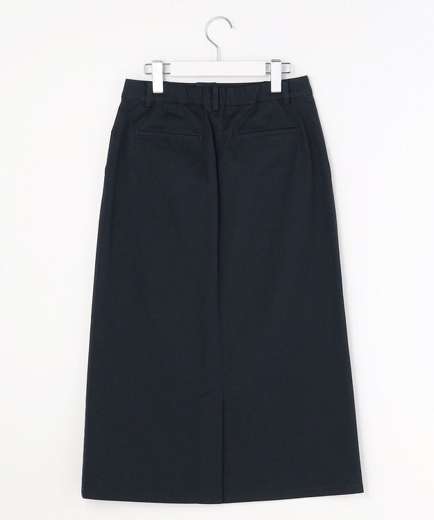 J.PRESS LADIES L チノストレッチ ナロー スカート ネイビー系