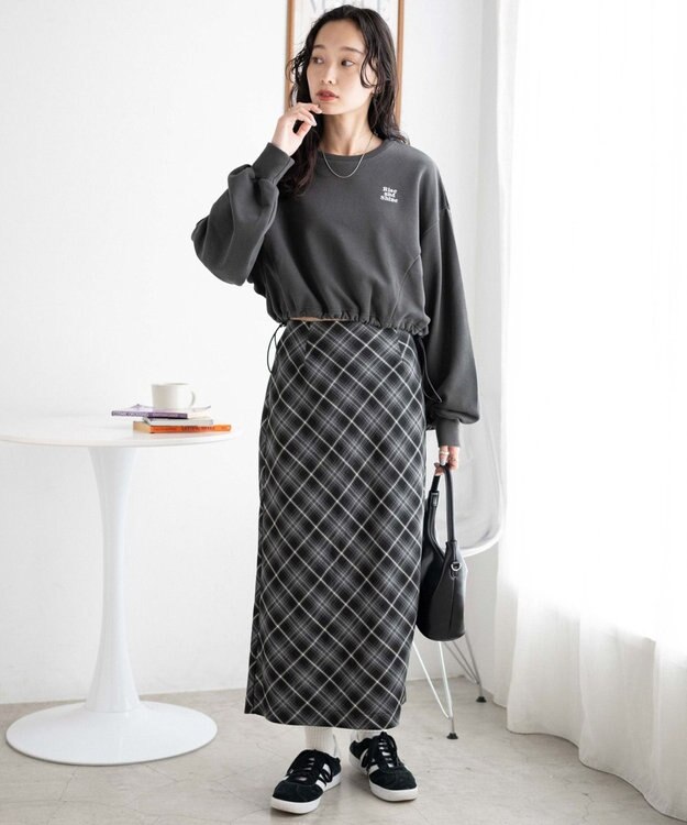 WEGO ドロストデザインPOスウェット スミクロ