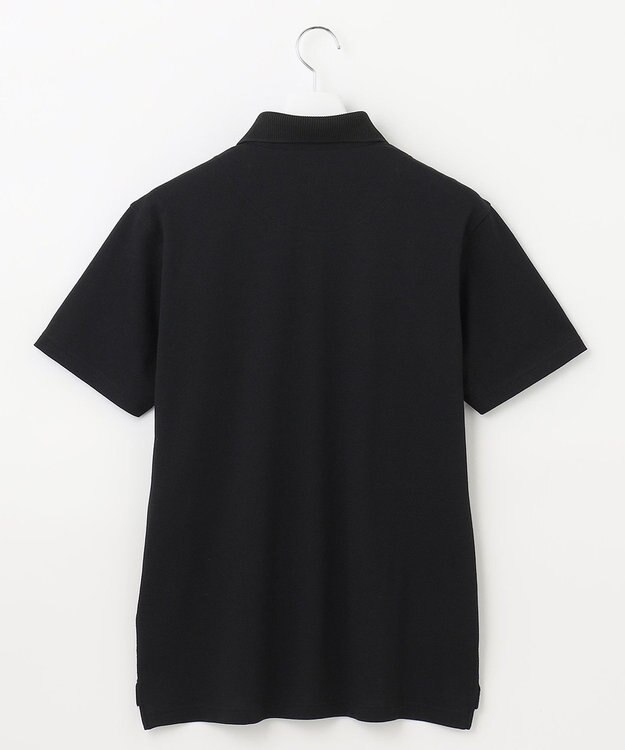 23区GOLF 【キングサイズ】ハニカムカノコ 半袖ポロシャツ ブラック系