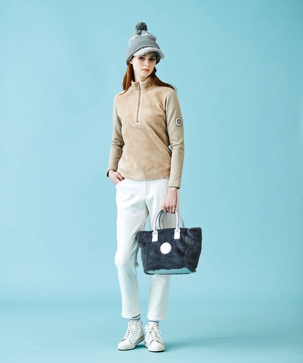 23区GOLF 冬ゴルフの強い味方【WOMEN】【撥水・ストレッチ】エアシャットボンディング パンツ ホワイト系