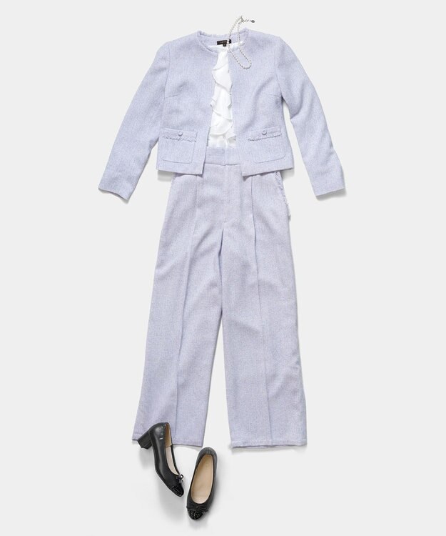 TOCCA 【宮本茉由さん着用】FROST MIST TWEED ジャケット ライラック系5