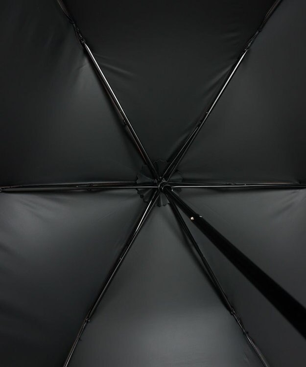 AURORA 【MACKINTOSH LONDON（マッキントッシュ ロンドン）】フリルオーガンジータック加工晴雨兼用パラソル（折りたたみ） ブラウン