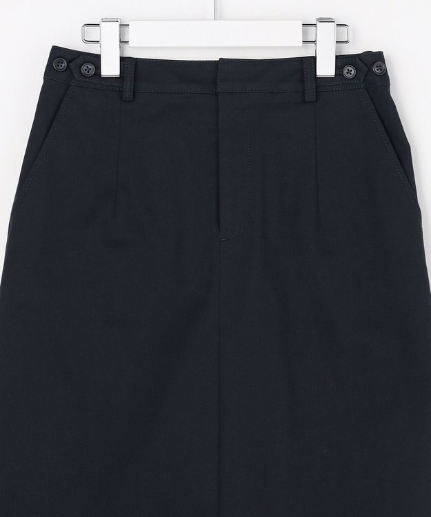 J.PRESS LADIES L チノストレッチ ナロー スカート ネイビー系