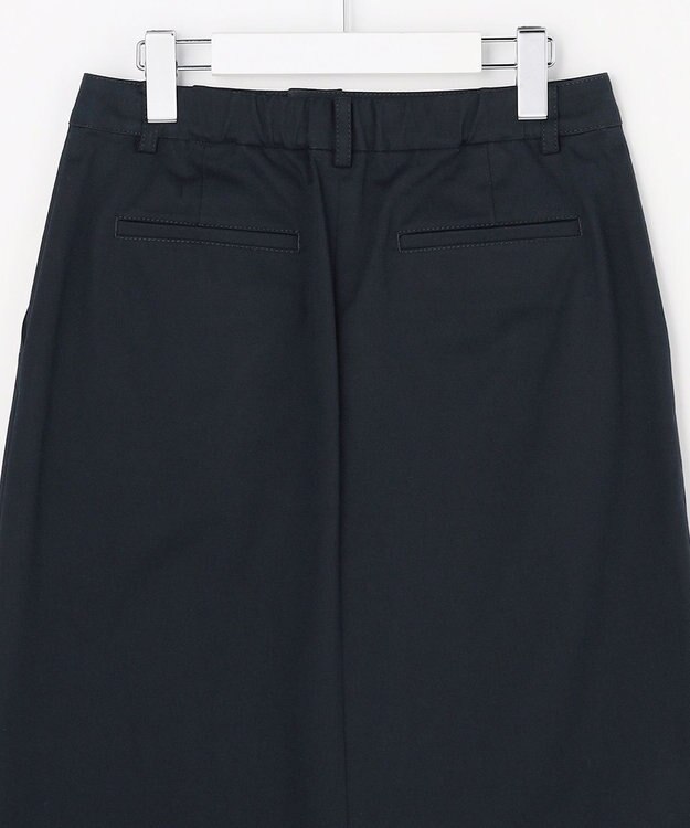 J.PRESS LADIES L チノストレッチ ナロー スカート ネイビー系