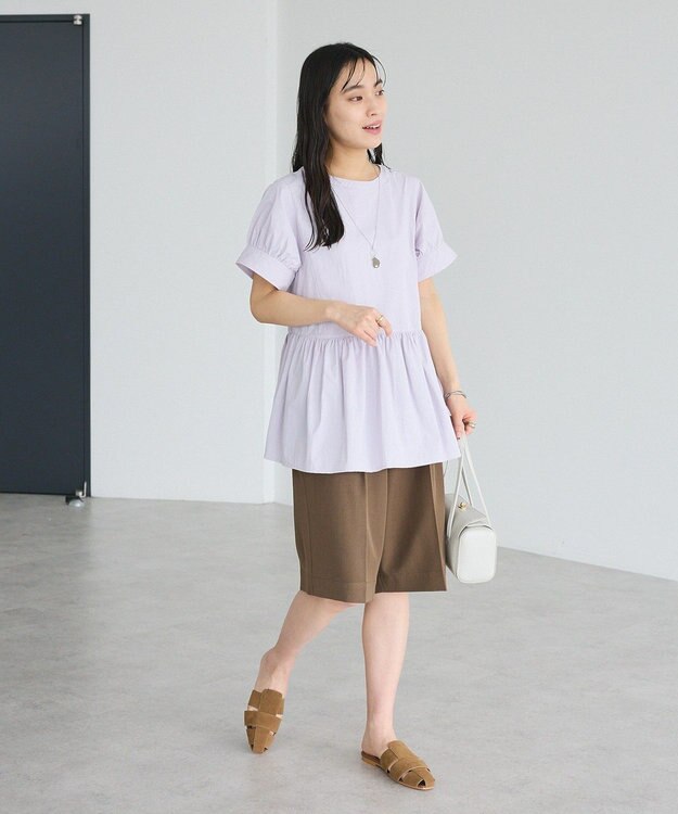 CRAFT STANDARD BOUTIQUE ペプラムチュニック Light Purple