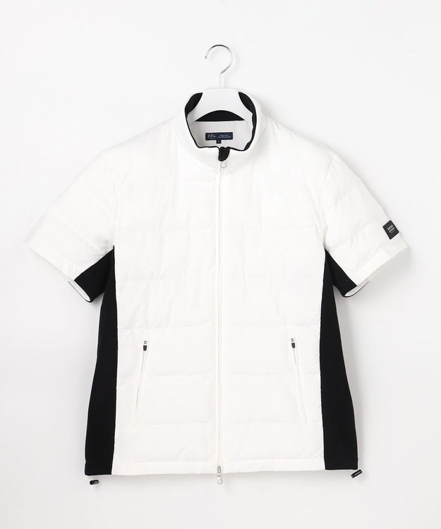 23区GOLF 【MEN】半袖パディングブルゾン ホワイト系