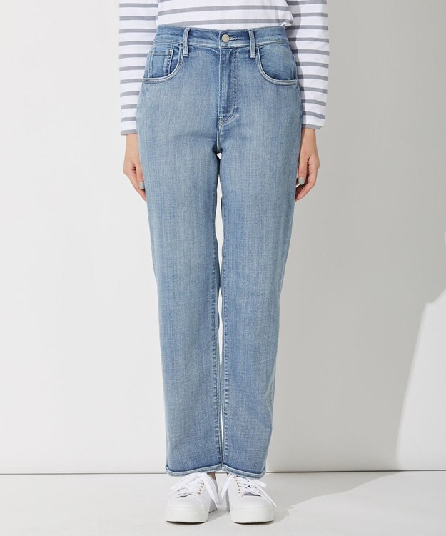 自由区 L 【WE WANT/接触冷感】USUKARU  ストレートデニム ダルブルー系