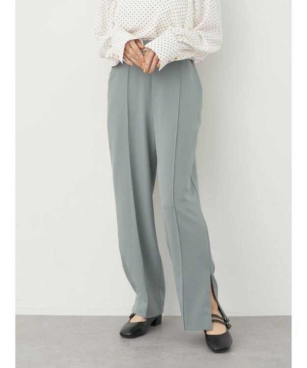 earth music&ecology ２ｗａｙピンタックテーパードパンツ Mint