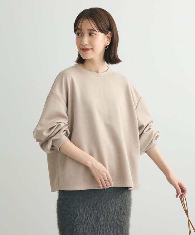 Green Parks ・ＳＵＧＡＲ　ＳＰＯＯＮ　スエードポンチプルオーバ Beige