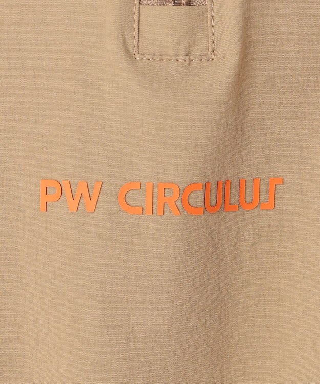 PW CIRCULUS 【MEN】パッカブルハーフジップ ゴルフ ベージュ系