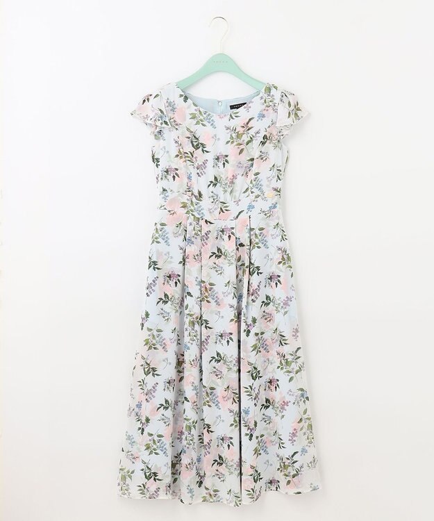 TOCCA 【洗える！】WATERCOLOR HARMONY ロングドレス ホワイト系1