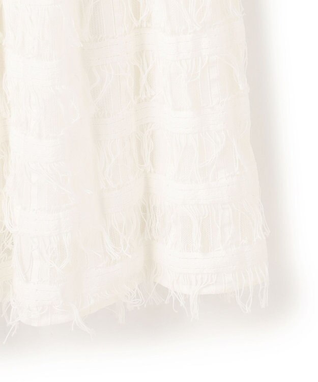 uncrave フリンジレース ティアードスカート オフ