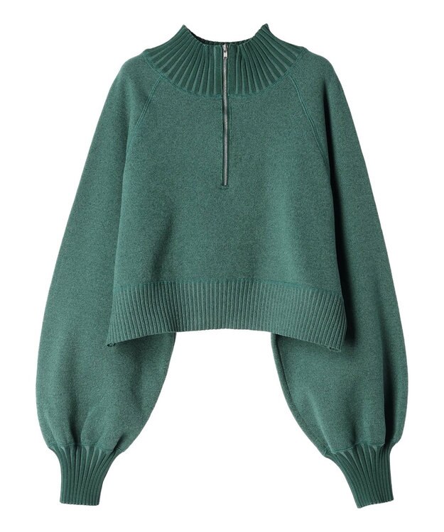 Green Parks ＫＢＦ２ｗａｙクロップドスウェットライクプルオーバー Charcoal Gray