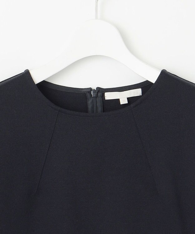 自由区 L 【セットアップ対応・洗える】ブークレダンボール カットソー ネイビー