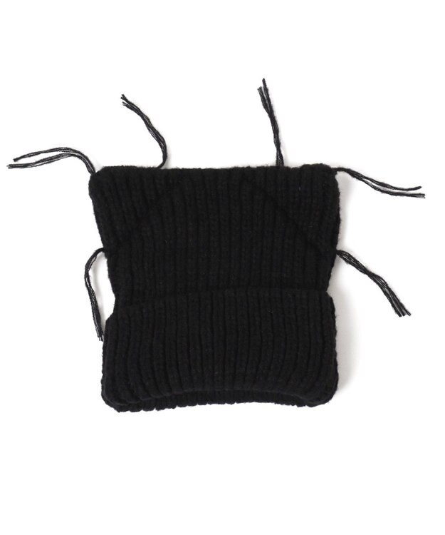 WEGO ローゲージネコミミニットキャップ ブラック