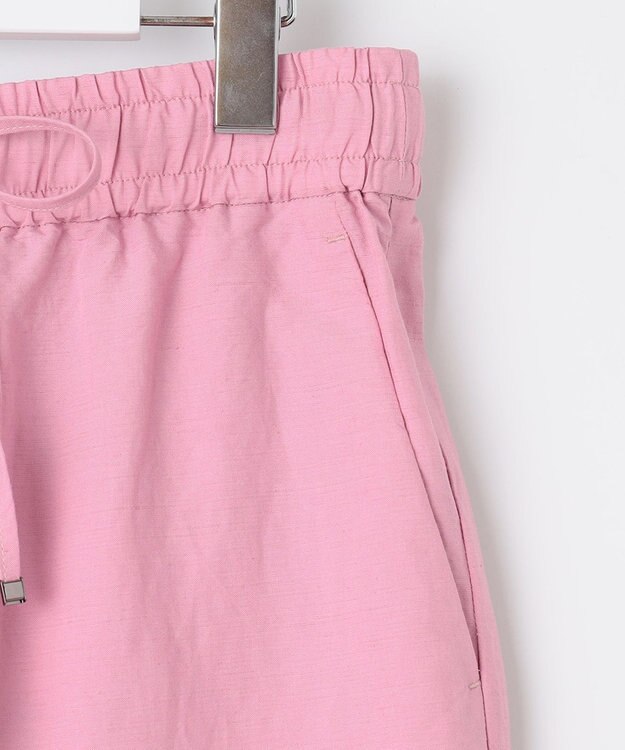 UNFILO 【軽量/UVケア】ライトリネン ワイドパンツ ピンク