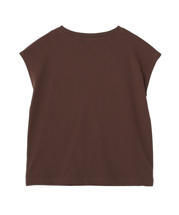 earth music&ecology 【遮熱・接触冷感・UVカット】フレンチスリーブTシャツ Brown