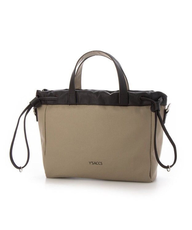 Y'SACCS コーティングキャンバス　2WAYミニトート ベージュ