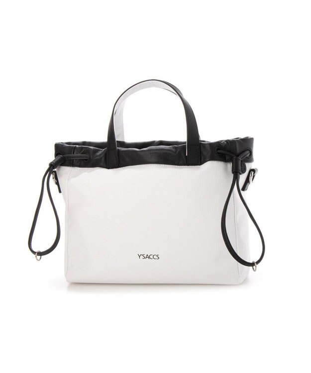 Y'SACCS コーティングキャンバス　2WAYミニトート ホワイト