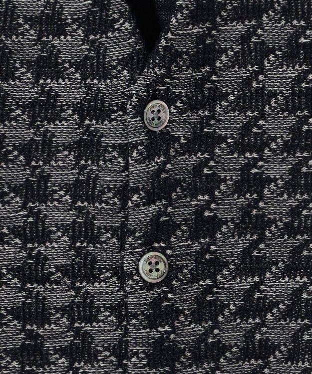 JOSEPH ABBOUD 【イタリア糸使用/清涼感/軽い/洗える/サスティナブル】スラブギマ ニット ベスト ネイビー系7