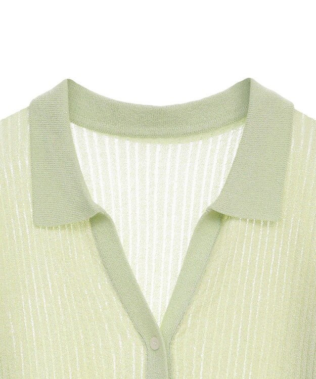 earth music&ecology スキッパールーズカーディガン Light Green