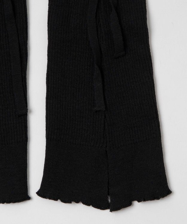 WEGO リボンレッグカバー ブラック