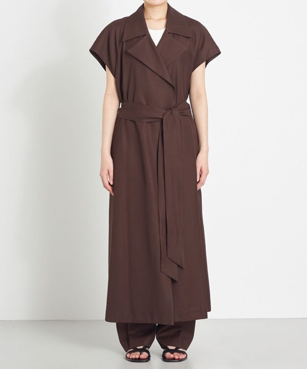 NAVE 【Nave】バルキーツイル ロングジレ ダークブラウン系