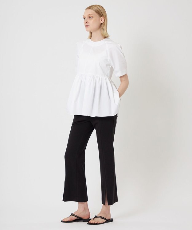 BEIGE， 【WEB限定】DIAMANT / ギャザーブラウス White